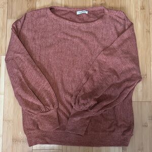 Max Studio Burnt Orange Lightweight Sweater